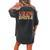 Groovy A Fun Thing To Do In The Morning Is Not Talk To Me Women's Oversized Comfort T-Shirt Back Print Pepper