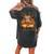 Hay There Pumkin Highland Cow Fall Autumn Thanksgiving Women's Oversized Comfort T-shirt Back Print Pepper