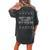 Most Likely To Party With The Elves Ugly Christmas Sweater Women's Oversized Comfort T-shirt Back Print Pepper