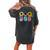 Mason Jar Sunflower Wife Mom Nana Usa Flag 4Th Of July Women's Oversized Comfort T-Shirt Back Print Pepper