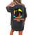 Melanin Summertime Fine Afro Love Women Women's Oversized Graphic Back Print Comfort T-shirt Pepper