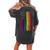 Usa Pride Rainbow Flag Patriotic Pride Love Is Love Women's Oversized Graphic Back Print Comfort T-shirt Pepper