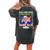 All I Want For Christmas Is Trump Back Ugly Xmas Sweater Women's Oversized Comfort T-shirt Back Print Pepper