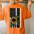 Hunting Gun Bow American Flag Sunflower Cool Hunter Women's Oversized Comfort T-Shirt Back Print Yam