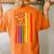 Usa Pride Rainbow Flag Patriotic Pride Love Is Love Women's Oversized Graphic Back Print Comfort T-shirt Yam