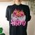 African Black Hope Breast Cancer Sunflower Hippie Women's Oversized Comfort T-shirt Back Print Black