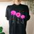 Autism Mom Autism Awareness Daisy Flower Women Women's Oversized Comfort T-Shirt Back Print Black
