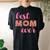 Best Mom Ever Womens Floral Women's Oversized Comfort T-Shirt Back Print Black