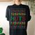 Chest Nuts Matching Family Chestnuts Ugly Christmas Sweater Women's Oversized Comfort T-shirt Back Print Black