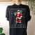 Christmas Santa Plumber Ugly Christmas Sweater Women's Oversized Comfort T-shirt Back Print Black