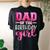 Dad Of The Birthday Daughter Girl Matching Family Women's Oversized Comfort T-shirt Back Print Black