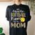 My Favorite Softball Player Calls Me Mom Leopard Women's Oversized Comfort T-Shirt Back Print Black