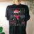 Cat Lovers Cute Cat Santa Hat Ugly Christmas Sweater Women's Oversized Comfort T-shirt Back Print Black