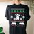 Hug Bear Ugly Christmas Sweaters Women's Oversized Comfort T-shirt Back Print Black