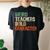 Teacher Appreciation Weird Teachers Build Character Women's Oversized Comfort T-shirt Back Print Black
