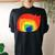 Gay Pride Cat Lgbt Cats Pile Cute Anime Rainbow Women's Oversized Comfort T-shirt Back Print Black