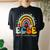 Groovy Cute Early Childhood Special Education Sped Ecse Crew Women's Oversized Comfort T-shirt Back Print Black