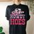 Howdy Hoes Pink Rodeo Western Country Southern Cute Cowgirl Women's Oversized Comfort T-Shirt Back Print Black