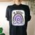 International Overdose Awareness Day Purple Rainbow Women's Oversized Comfort T-shirt Back Print Black