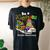 Be A Kind Sole Autism Awareness Puzzle Shoes Be Kind Women's Oversized Comfort T-Shirt Back Print Black