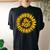 Be Kind Sunflower Anti Bullying Women Inspirational Kindness Women's Oversized Comfort T-Shirt Back Print Black