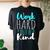 Be Kind Work Hard Women's Oversized Comfort T-Shirt Back Print Black