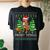 Merry Pitmas Santa Pitbull Dog Xmas Ugly Christmas Sweater Women's Oversized Comfort T-shirt Back Print Black