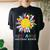National Hispanic Heritage Month Sunflower All Countries Women's Oversized Comfort T-shirt Back Print Black
