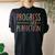 Back To School Progress Over Perfection Retro Teacher Women's Oversized Comfort T-shirt Back Print Black