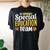 Special Education Team Teacher Sped Awareness Cute Women's Oversized Comfort T-shirt Back Print Black