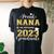 Super Proud Nana Of 2023 Graduate Awesome Family College Women's Oversized Comfort T-Shirt Back Print Black