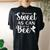 Sweet As Can Bee Women's Oversized Comfort T-shirt Back Print Black