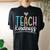 Teach Kindness Be Kind Inspirational Motivational Women's Oversized Comfort T-Shirt Back Print Black