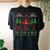 Ugly Christmas Sweater Camping Women's Oversized Comfort T-shirt Back Print Black