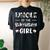 Uncle Of The Birthday Girl Cow Matching Cowgirl Women's Oversized Comfort T-Shirt Back Print Black
