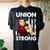 Union Strong And Solidarity Union Proud Labor Day Women's Oversized Comfort T-shirt Back Print Black