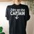 Wife Dibs On The Captain Captain Wife Retro Women's Oversized Comfort T-shirt Back Print Black