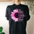 In A World Full Of Grandmas Be A Gigi Sunflower Women's Oversized Comfort T-Shirt Back Print Black