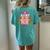 Aunt Of The Birthday Cowgirl Kids Rodeo Party Bday Women's Oversized Comfort T-Shirt Back Print Chalky Mint