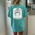 Baseball Mom Messy Bun Baseball Lover For Women Women's Oversized Comfort T-Shirt Back Print Chalky Mint