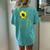 The Best Cat Mom Ever Sunflower Sunshine Kitty For Cat Lover Women's Oversized Comfort T-Shirt Back Print Chalky Mint