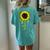 Best Wife Ever Sunflower Women's Oversized Comfort T-Shirt Back Print Chalky Mint