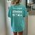 Camping Alcohol Tent Wine Girl Im A Simple Woman Women's Oversized Comfort T-Shirt Back Print Chalky Mint