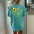 Cute Cat Mom Sunflower Heart Love Cat Lover Women's Oversized Comfort T-Shirt Back Print Chalky Mint