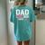 Dad 2024 Loading It's A Girl Baby Pregnancy Announcement Women's Oversized Comfort T-shirt Back Print Chalky Mint