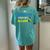 Daughter Down Right Awesome Down Syndrome Awareness Mom Dad Women's Oversized Comfort T-shirt Back Print Chalky Mint