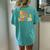 Ela Teacher Vibes Retro 1St Day Of School Groovy Teacher Women's Oversized Comfort T-shirt Back Print Chalky Mint