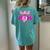 Football Cheer Mom Pink For Breast Cancer Warrior Women's Oversized Comfort T-shirt Back Print Chalky Mint