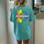 Free Grandma Hugs Lgbt Daisy Rainbow Flower Hippie Gay Pride Women's Oversized Comfort T-Shirt Back Print Chalky Mint