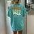 Sorry Can't Dog Bye Groovy Style Women's Oversized Comfort T-shirt Back Print Chalky Mint